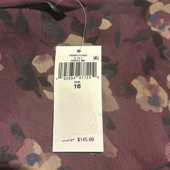 NWT Lauren Ralph Lauren Floral Crinkle Georgette Tiered Skirt - Picture 12 of 16